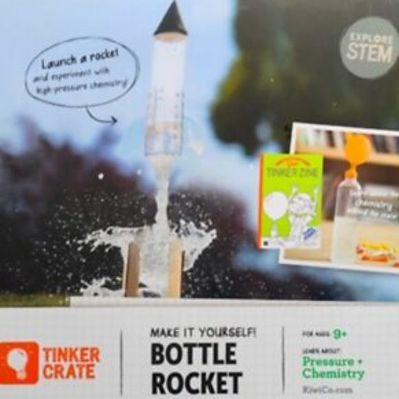 Kiwi Toys Kiwico Kiwi Crate Science Kit Bottle Rocket Diy Chemistry